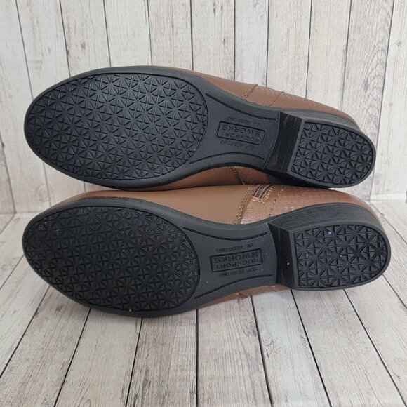 Rockport Works RK752 Carly Work Safety Toe Bootie Women Brown Size 10 - Picture 6 of 7